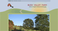 Desktop Screenshot of bushvalleyfarm.com